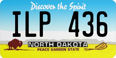 ND license plate ILP436