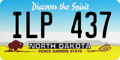 ND license plate ILP437