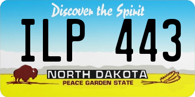 ND license plate ILP443