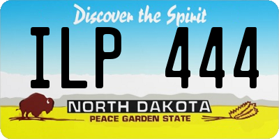 ND license plate ILP444