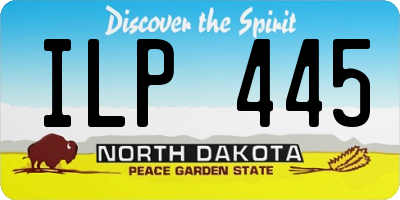 ND license plate ILP445