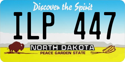 ND license plate ILP447