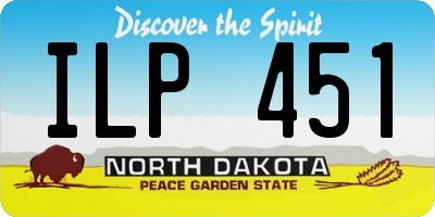 ND license plate ILP451