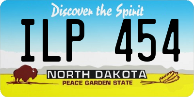 ND license plate ILP454