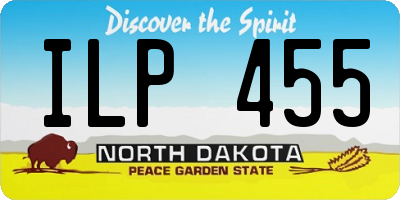 ND license plate ILP455