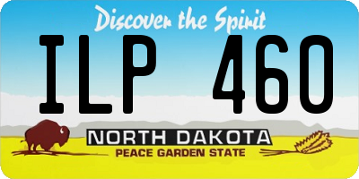 ND license plate ILP460