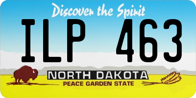 ND license plate ILP463