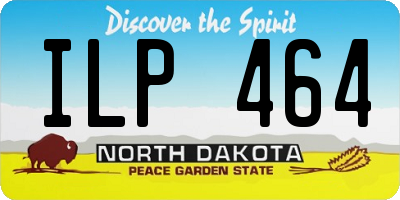 ND license plate ILP464