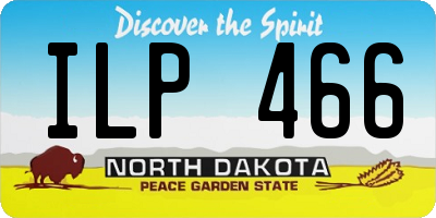 ND license plate ILP466