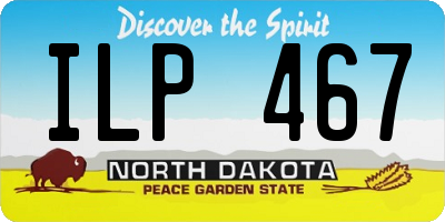 ND license plate ILP467