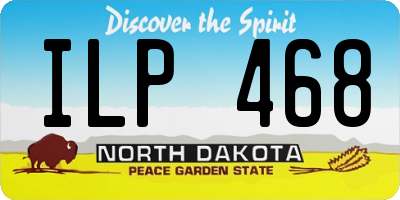 ND license plate ILP468