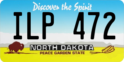 ND license plate ILP472