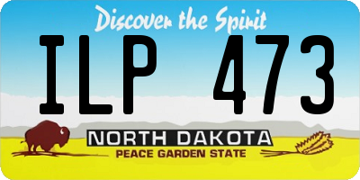 ND license plate ILP473