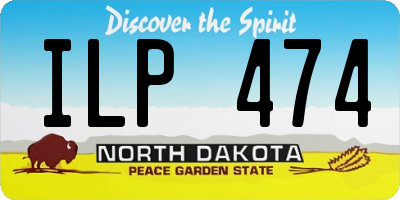 ND license plate ILP474