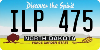 ND license plate ILP475