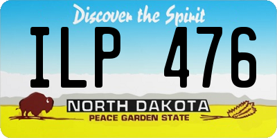 ND license plate ILP476