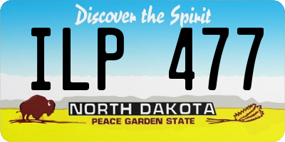 ND license plate ILP477