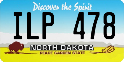 ND license plate ILP478