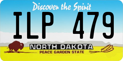 ND license plate ILP479