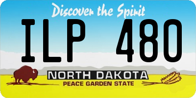ND license plate ILP480