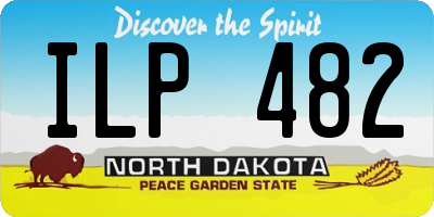 ND license plate ILP482