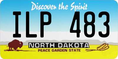 ND license plate ILP483