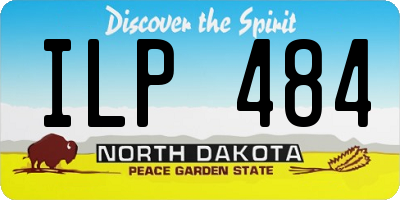 ND license plate ILP484