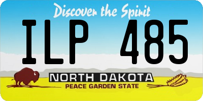 ND license plate ILP485