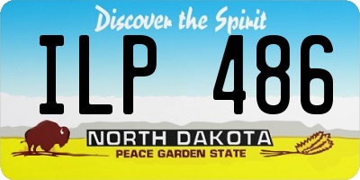 ND license plate ILP486