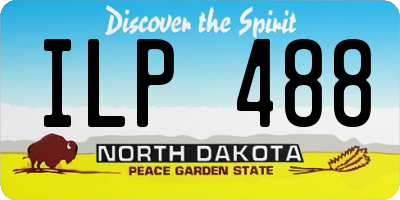 ND license plate ILP488