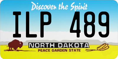 ND license plate ILP489