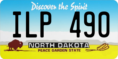 ND license plate ILP490