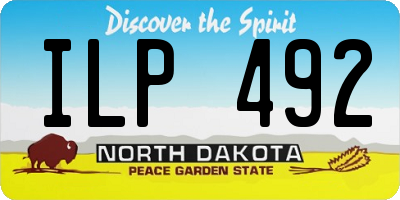 ND license plate ILP492
