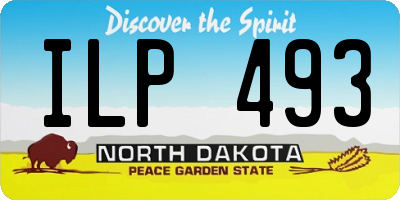 ND license plate ILP493