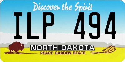 ND license plate ILP494