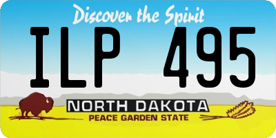 ND license plate ILP495
