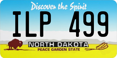 ND license plate ILP499