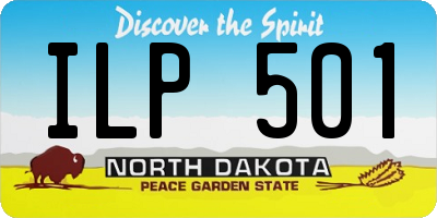 ND license plate ILP501