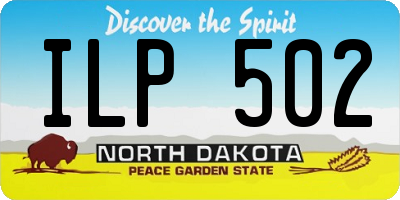 ND license plate ILP502