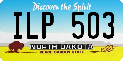 ND license plate ILP503