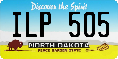 ND license plate ILP505