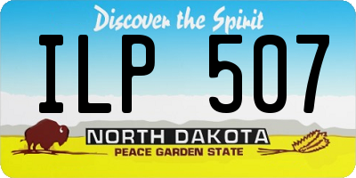 ND license plate ILP507