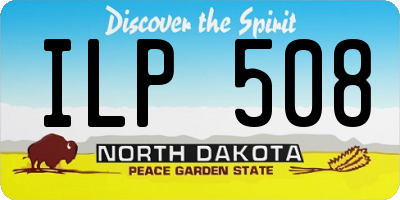ND license plate ILP508