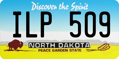 ND license plate ILP509