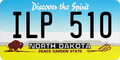 ND license plate ILP510