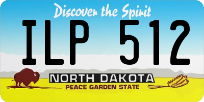ND license plate ILP512