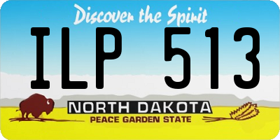 ND license plate ILP513