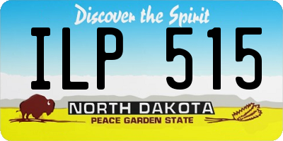ND license plate ILP515