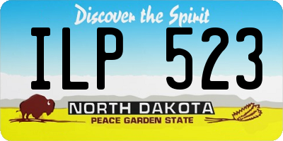 ND license plate ILP523