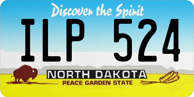 ND license plate ILP524